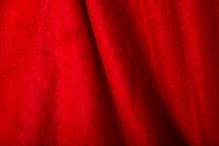 mohair gratté rouge